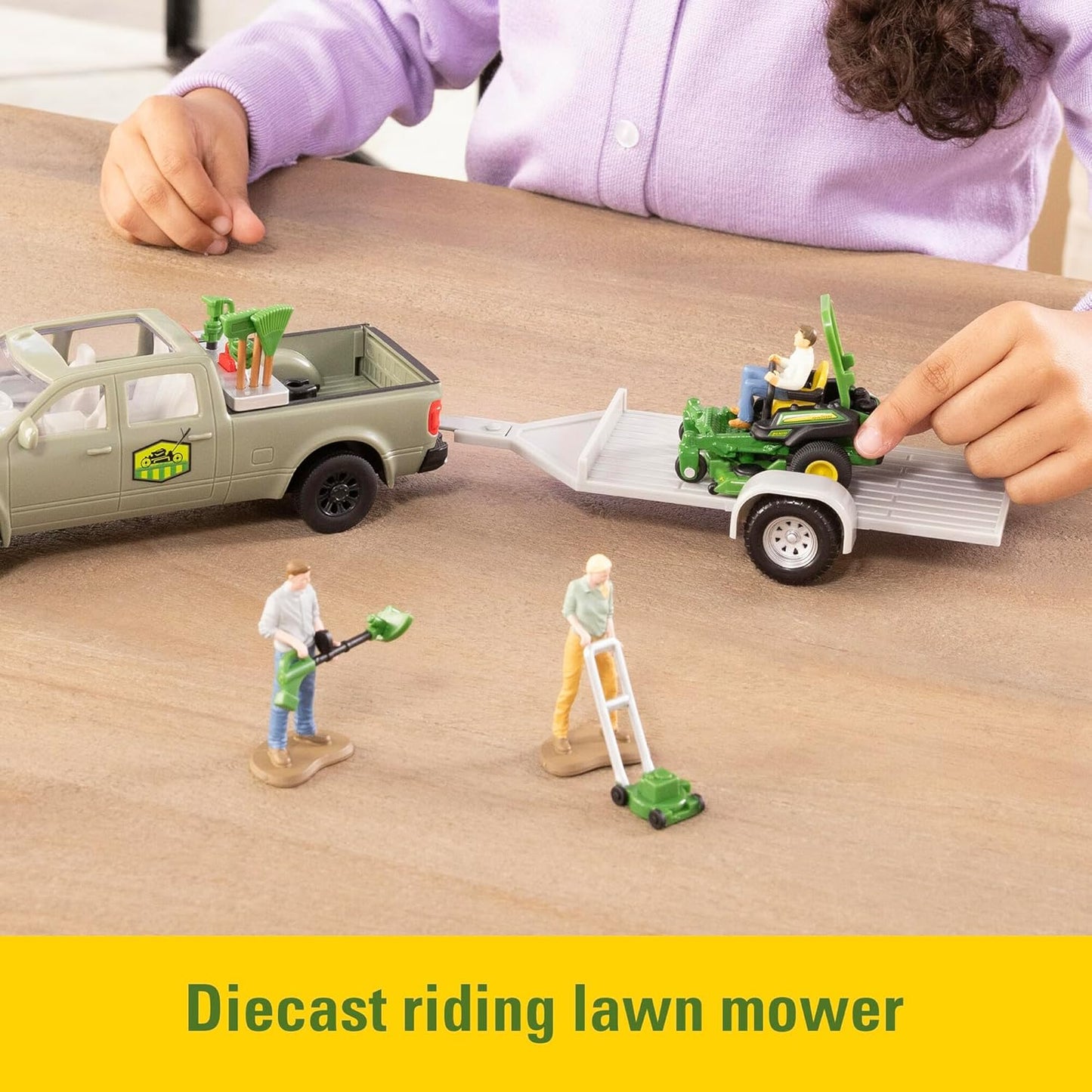 John Deere Lawn and Garden Care Toy Set - LP85796 - tractorup2