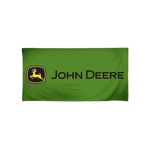 John Deere Green Trademark Beach Towel