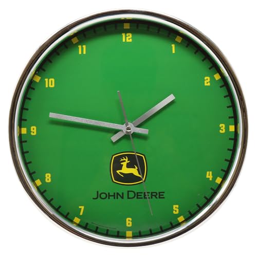 WinCraft John Deere Chrome Wall Clock (Green)