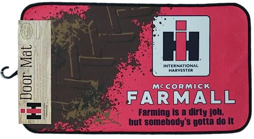 Door Mat IH Welcome Farmall Dirty Job 30" x 17.75"