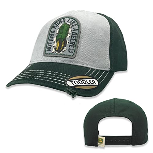 John Deere Do Good Today NRLD Tractor Toddler Hat, Hunter Green - tractorup2