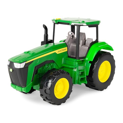 TOMY John Deere Tractor Toy - 1:16 Scale - Lights & Sounds - tractorup2