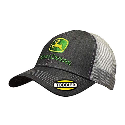 John Deere Toddler Kids Dark Denim Meshback Hat-Charcoal