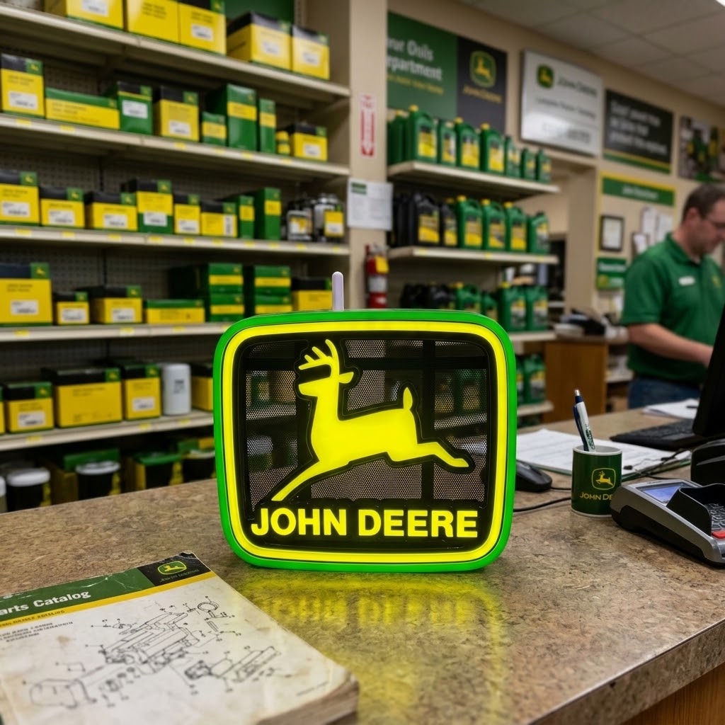 John Deere LED Neon Style Sign, Desktop Style (LP89773)