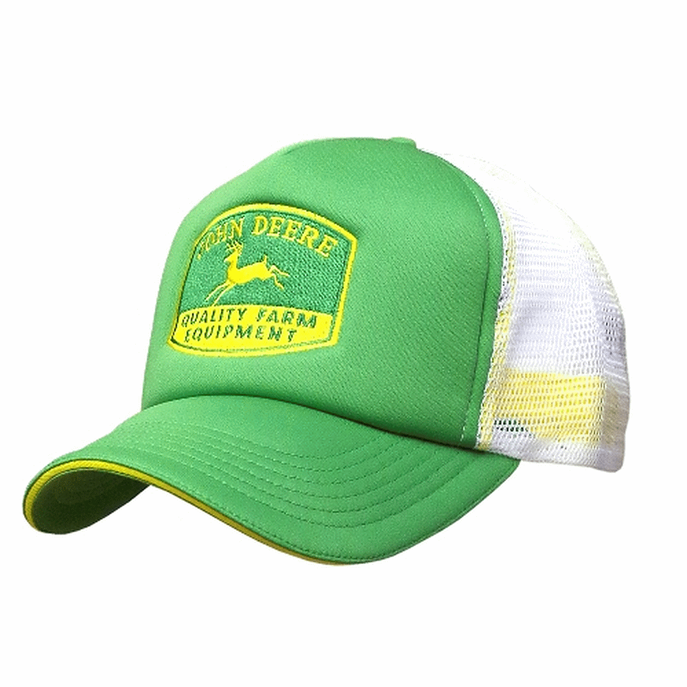 John Deere Foam Front Mesh Trucker Hat Green - tractorup2