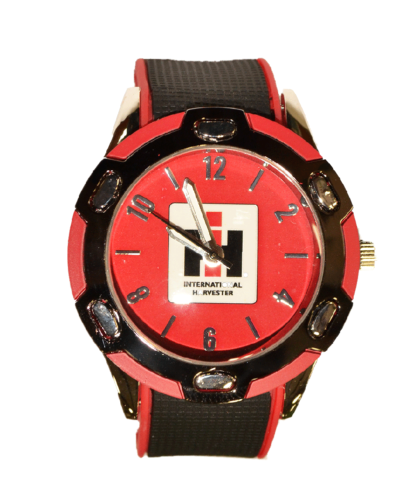 Farmall Red and Black Men's Wrist Watch - tractorup2