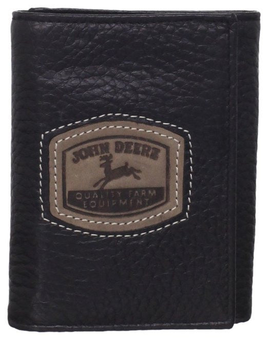 John Deere Men's Historical Logo Trifold Wallet - tractorup2
