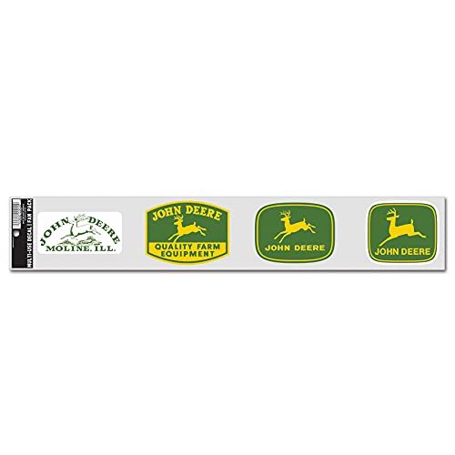 WinCraft John Deere 4 Pack Multi-USE Decals 3X17 Logo Vintage
