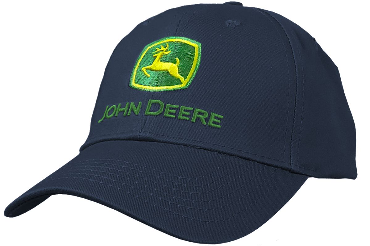 John Deere Men's Trademark Logo Core Baseball Cap, Navy, One Size