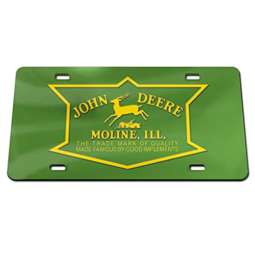 WinCraft John Deere License Plate Retro Logo