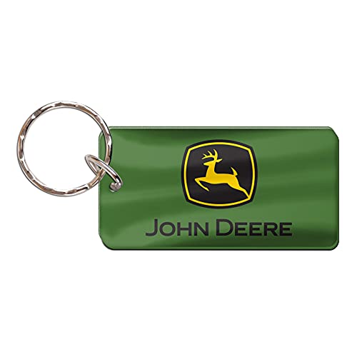 WinCraft John Deere Rectangle Key Ring Trademark
