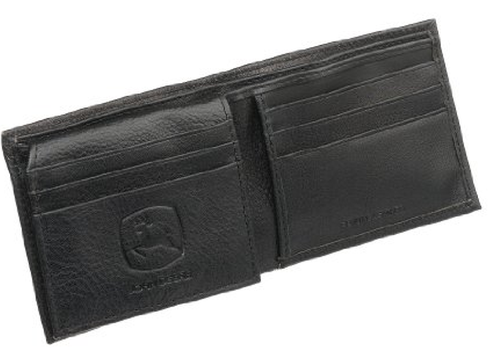 John Deere Men's Brown Passcase Wallet - tractorup2