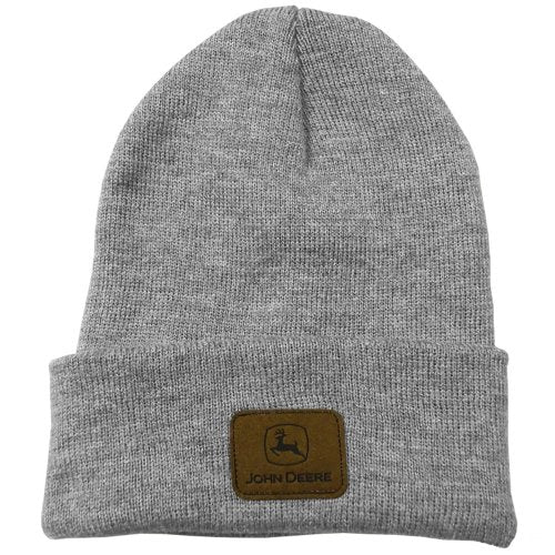 John Deere Beanie Hat (OFA, Charcoal) - tractorup2