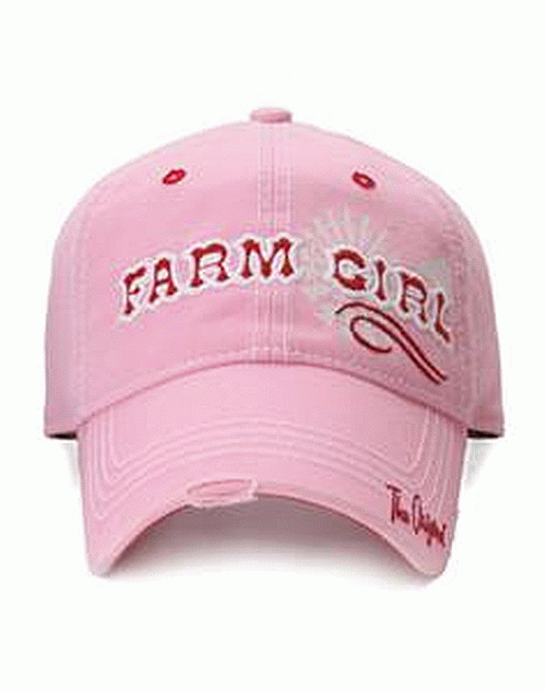 Farm Girl Pink Cottonwood Hat - tractorup2