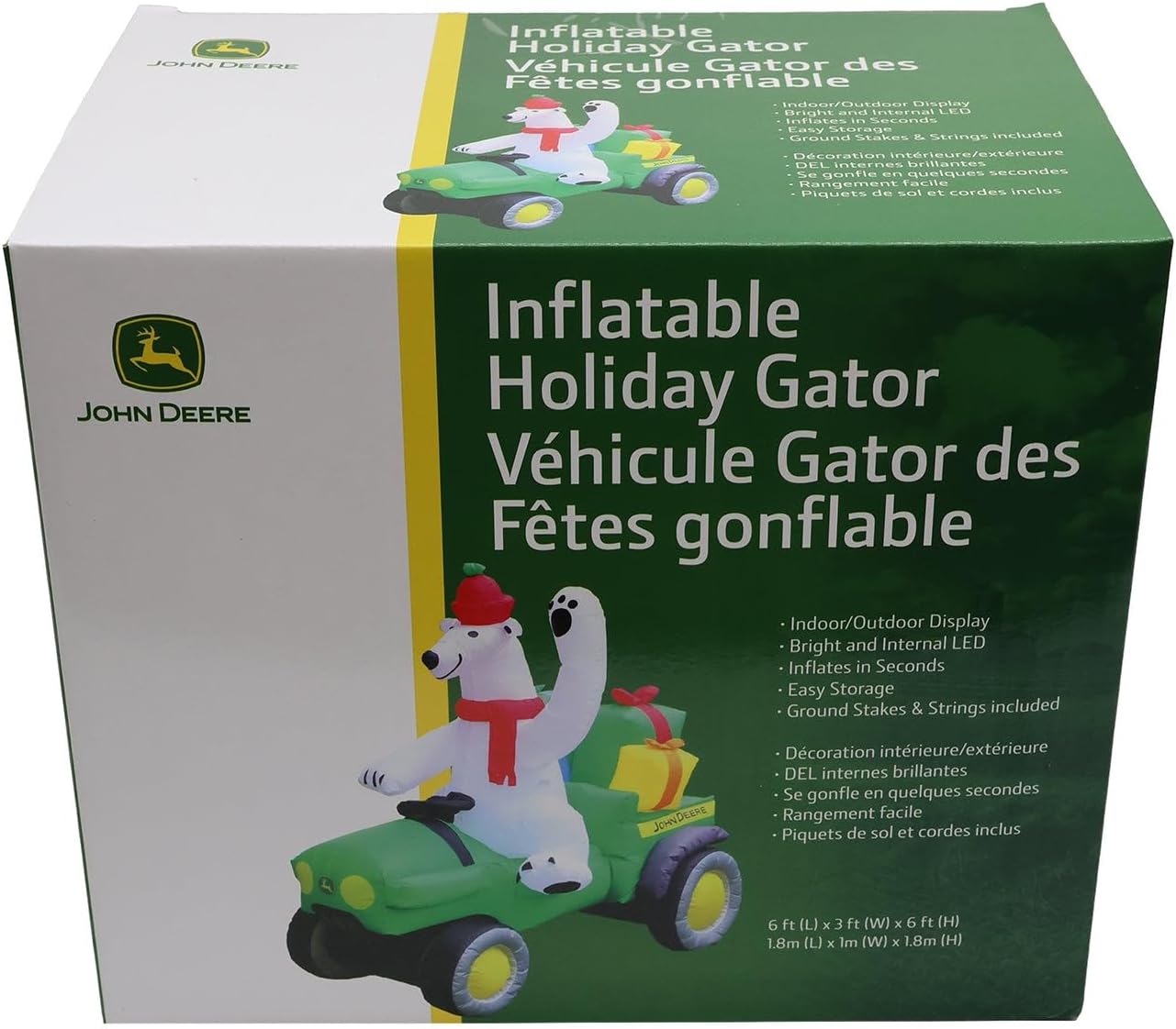 John Deere Gator Inflatable with Polar Bear