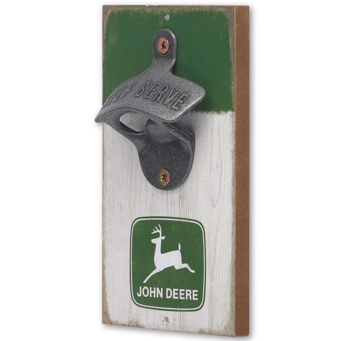 John Deere Logo Wall Bottle Opener - tractorup2