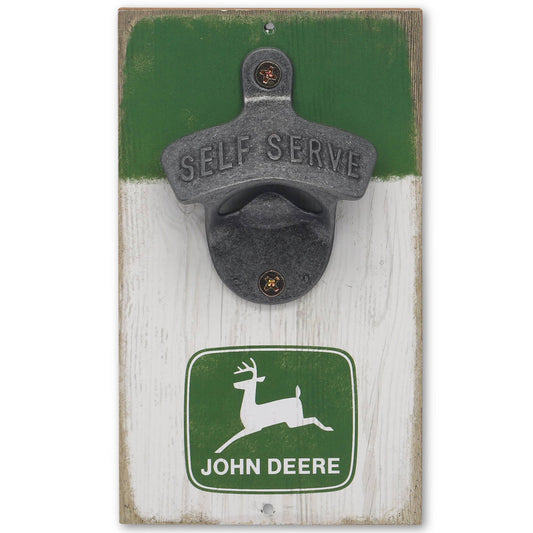 John Deere Logo Wall Bottle Opener - tractorup2