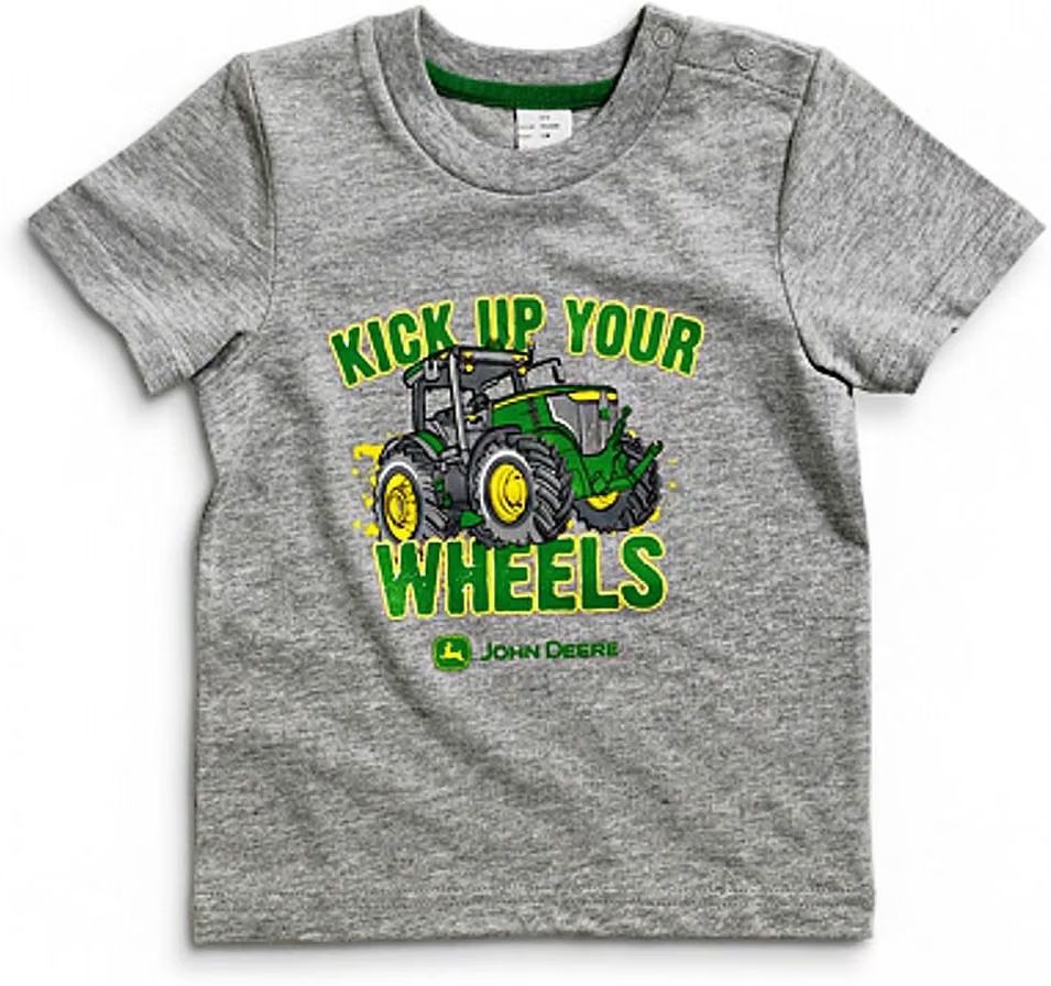 John Deere Toddler Boys Kick up Your wheels Tee