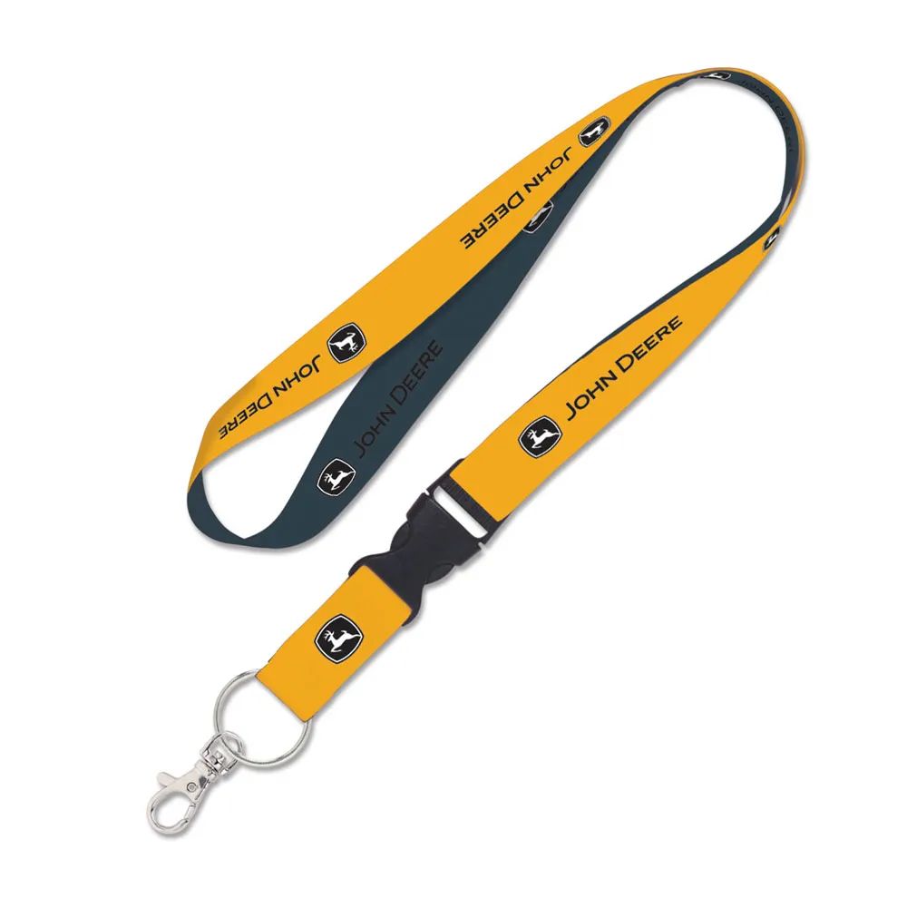 John Deere Construction Lanyard with detachable buckle 1"