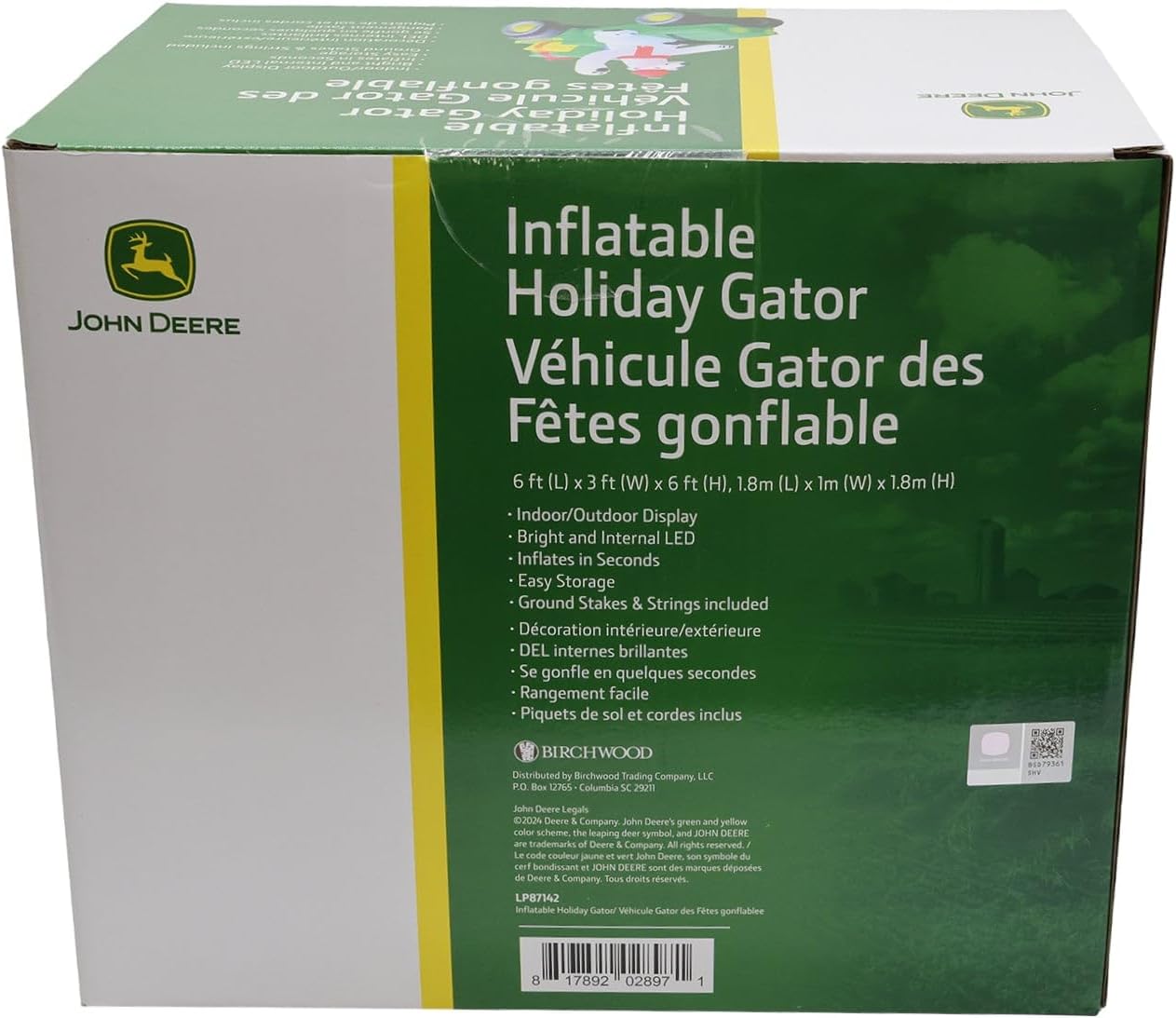 John Deere Gator Inflatable with Polar Bear