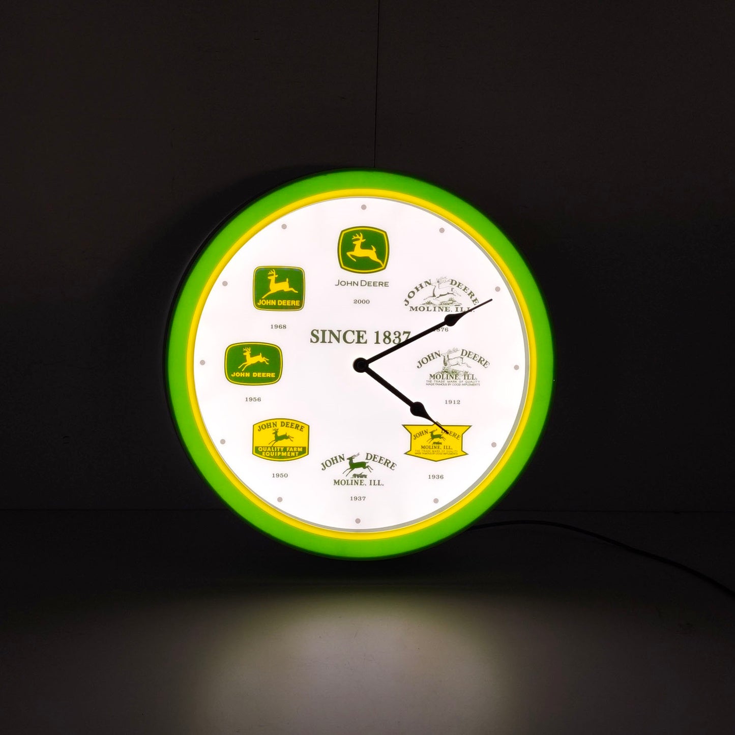 John Deere LED Neon Style Retro Clock(LP89975)
