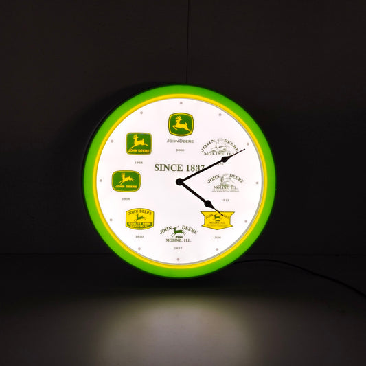 John Deere LED Neon Style Retro Clock(LP89975)