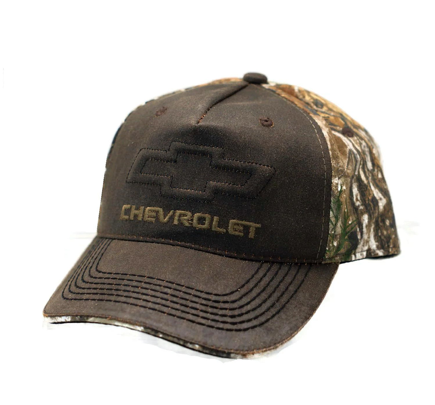 Chevrolet Realtree Edge Camouflage Brown Ball Cap - tractorup2