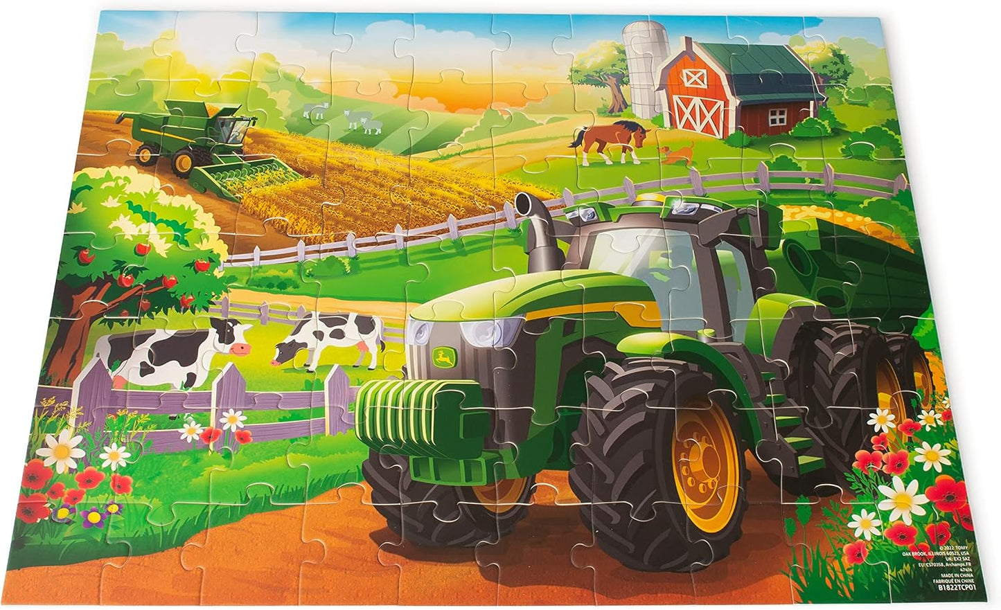 JOHN DEERE KIDS 70 PC PUZZLE - tractorup2