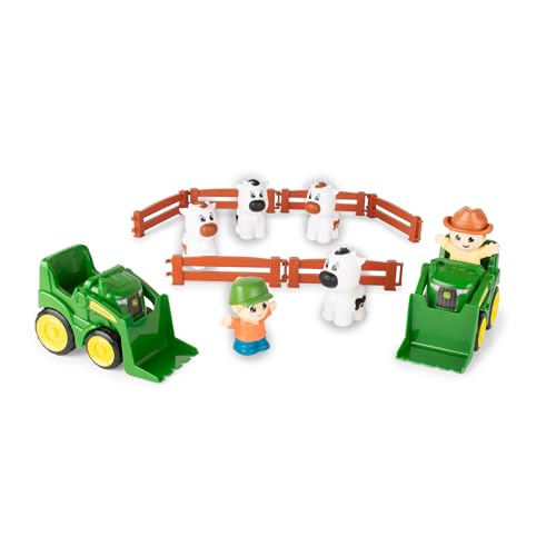 John Deere The Cows Are Going, Children's Cardboard Book, Farm Story with Animals, Robust Pages, Early Learning Book for Toddlers, Funny Farm Adventure, Educational Children's Book