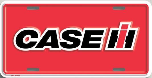 Case IH International Harvester Decorative License Plate, Red