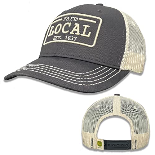 John Deere Do Good Today Farm Local Mesh Back Hat, Charcoal