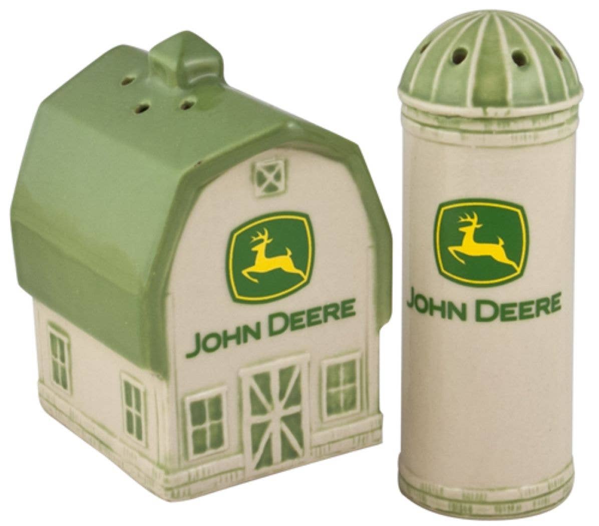 John Deere Modern Barn & Silo Salt & Pepper Set - tractorup2