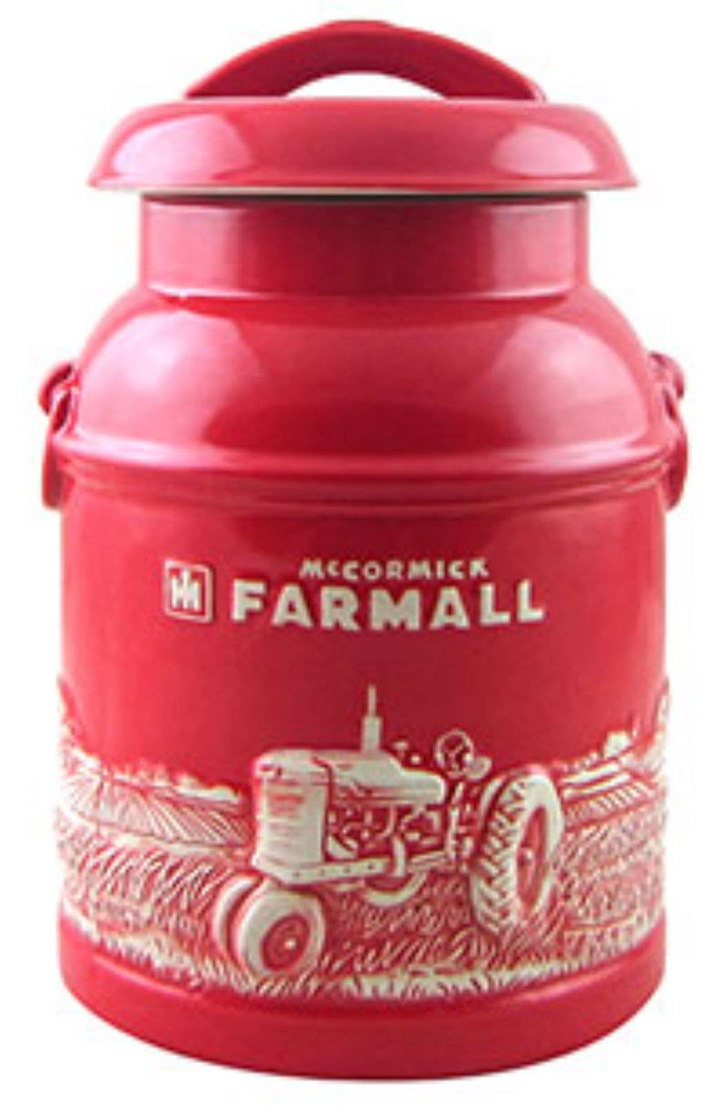 Case IH Farmall Milk Can Cookie Jar - tractorup2