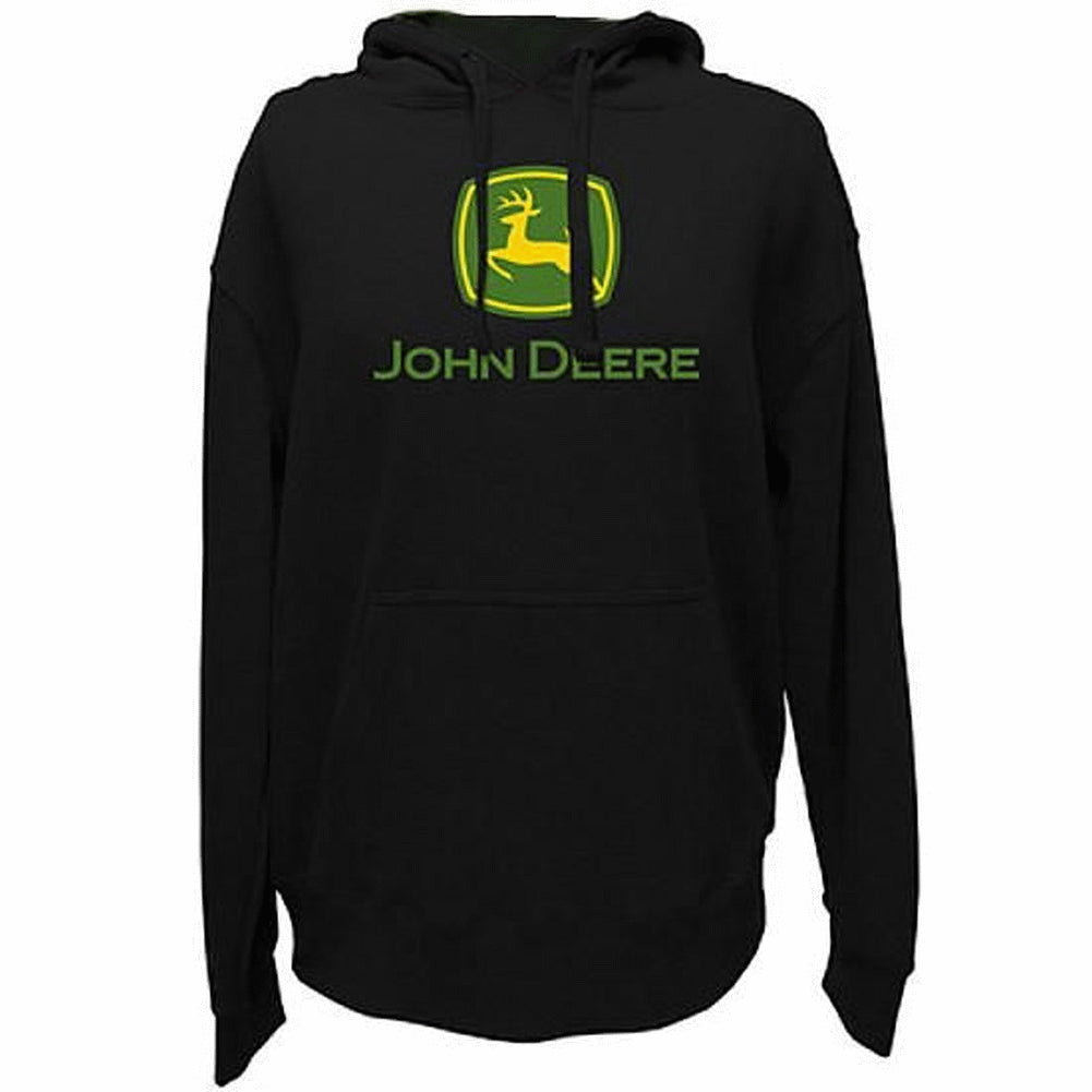 John Deere Men's Trademark Logo Core Hood Pullover Fleece