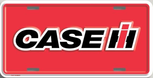 Case IH International Harvester Decorative License Plate, Red