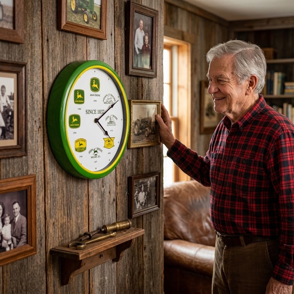 John Deere LED Neon Style Retro Clock(LP89975)