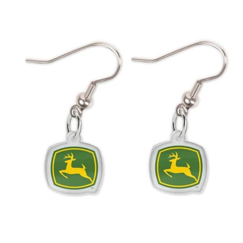 WinCraft Acrylic Loop Earrings John Deere