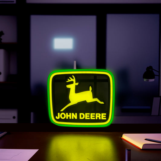 John Deere LED Neon Style Sign, Desktop Style (LP89773)