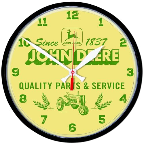 WinCraft Round Wall Clock 12.75" John Deere Retro