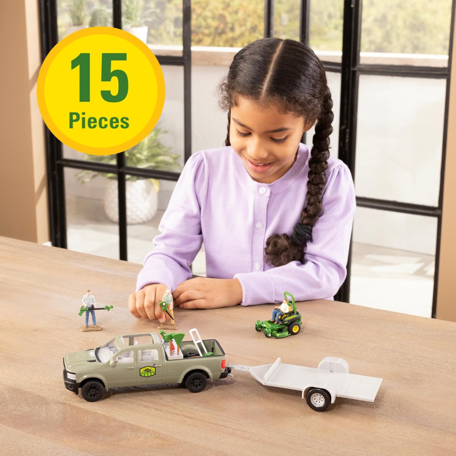 John Deere Lawn and Garden Care Toy Set - LP85796 - tractorup2