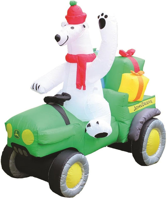 John Deere Gator Inflatable with Polar Bear