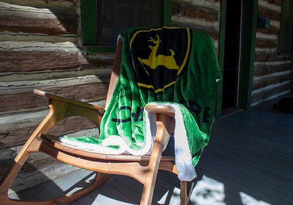 John Deere Fleece Backed Blanket, 50" x 70"