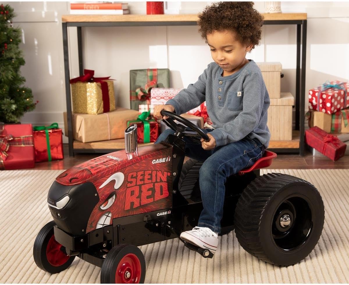Case IH Magnum Seein' Red Pulling Pedal Tractor - tractorup2