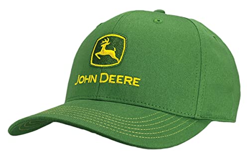 John Deere Green Moline 112 Fit Cap Embroidered Logo Hat - tractorup2