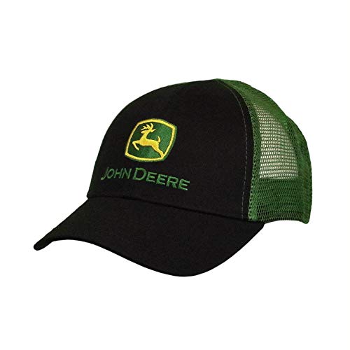 John Deere Kids Mesh Hat, Black - tractorup2