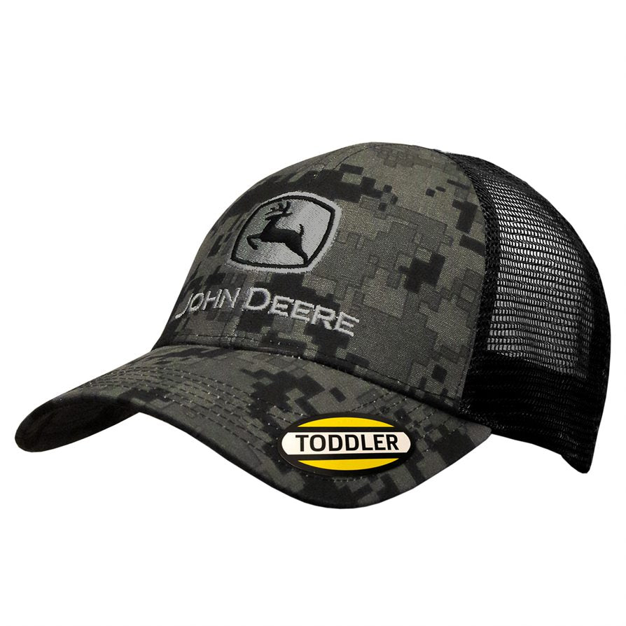 John Deere Toddler Digital Camo Twill & Mesh Cap w/ Embroidery - tractorup2