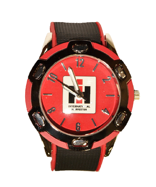 Farmall Red and Black Men's Wrist Watch - tractorup2
