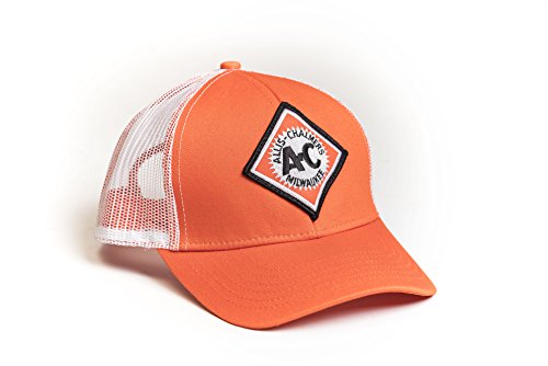 Allis Chalmers Tractor Hat, Vintage Logo, Orange with White mesh Back - tractorup2