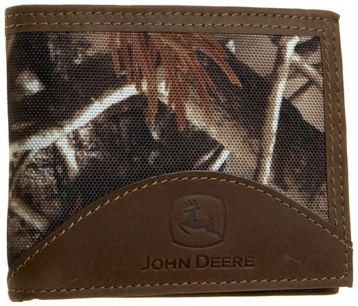 John Deere Mens Passcase Wallet In Gift Box, Camouflage - tractorup2