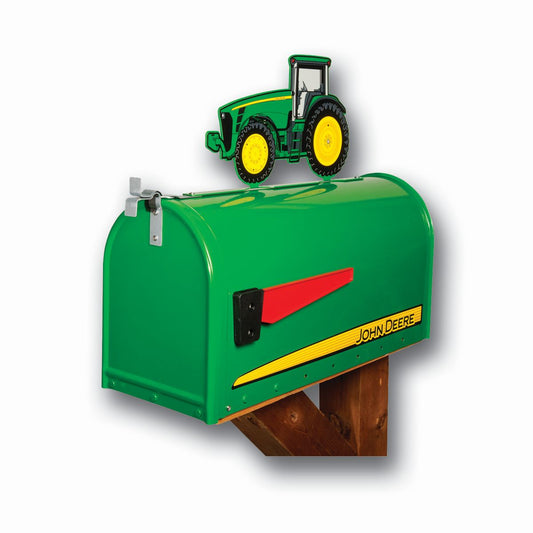 John Deere 8000 Series Mailbox with Tractor Topper - tractorup2